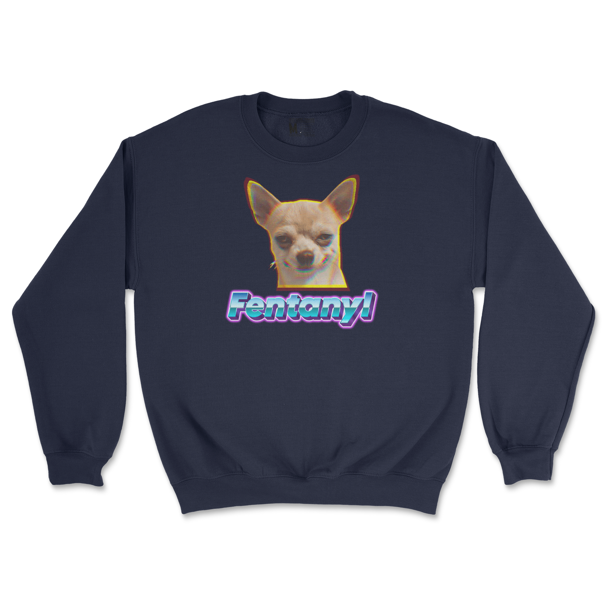 Gildan SoftStyle Crew Neck Fent in Navy