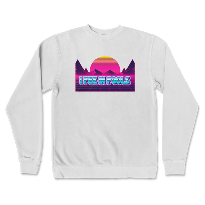 Independent Clothing Co. Crew Neck I Pee in Pools in white