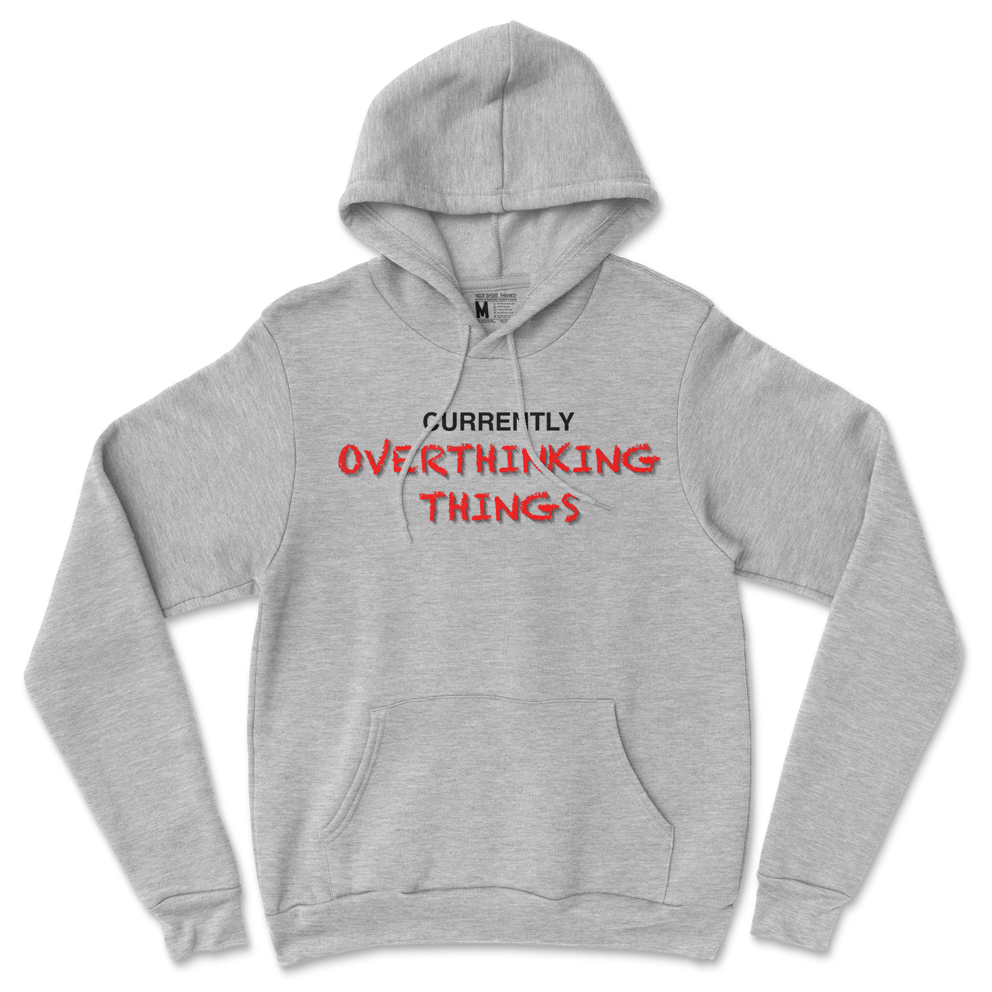 Gildan SoftStyle Hoodie For Our Lil Overthinker in Sports Grey