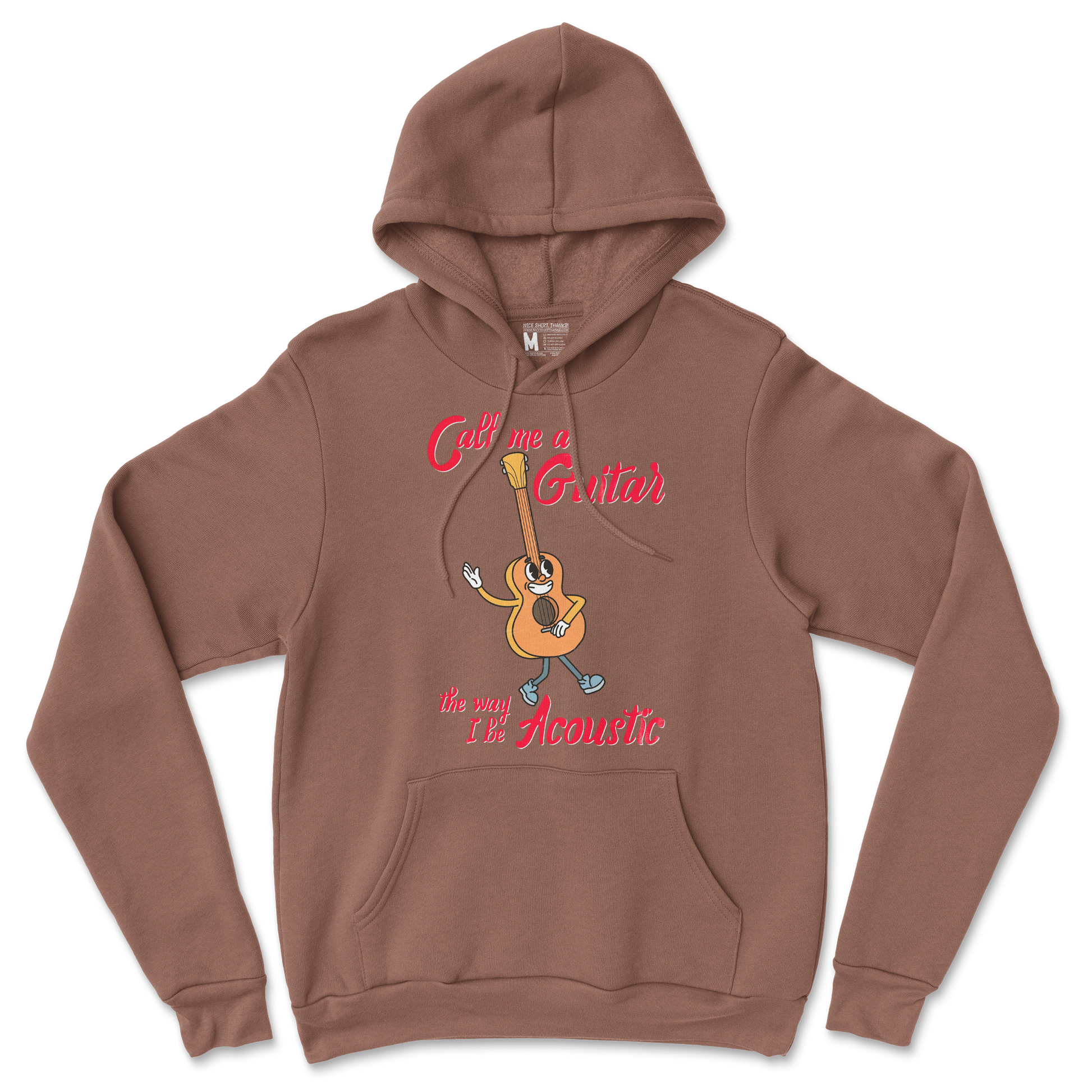 Gildan SoftStyle Hoodie I Do Be Acoustic  in Cocoa