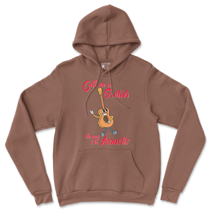 Gildan SoftStyle Hoodie I Do Be Acoustic  in Cocoa