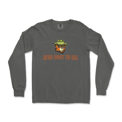 Comfort Colors Long Sleeve Defund Smokey Bear in Pepper