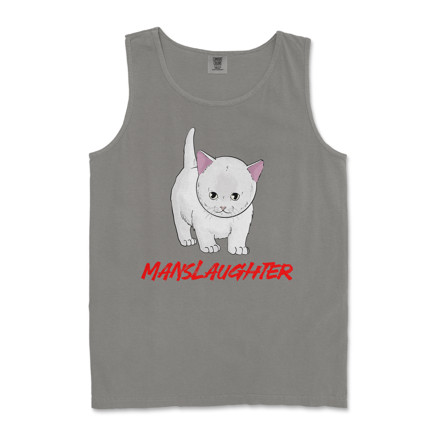 Comfort Colors Tank Top Manslaughter in Grey