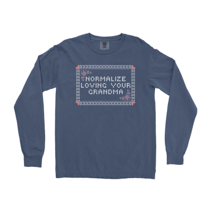 Comfort Colors Long Sleeve Cross Stitch in Midnight