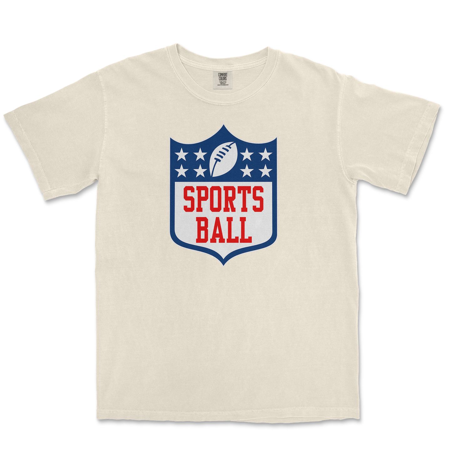 Comfort Colors T-Shirt Sports Ball in Ivory