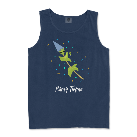 Comfort Colors Tank Top Party Thyme in TrueNavy