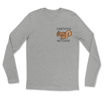 The Nice Shirt Long Sleeve Nutcase  in Grey-Heather