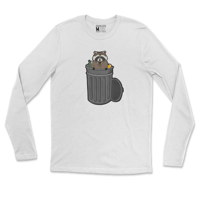 Gildan SoftStyle Long Sleeve Trash Panda Enthusiast in White