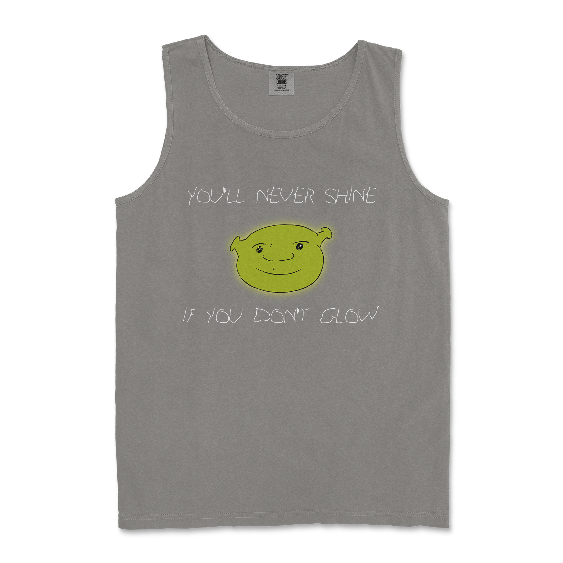 Comfort Colors Tank Top Shrekc in Grey