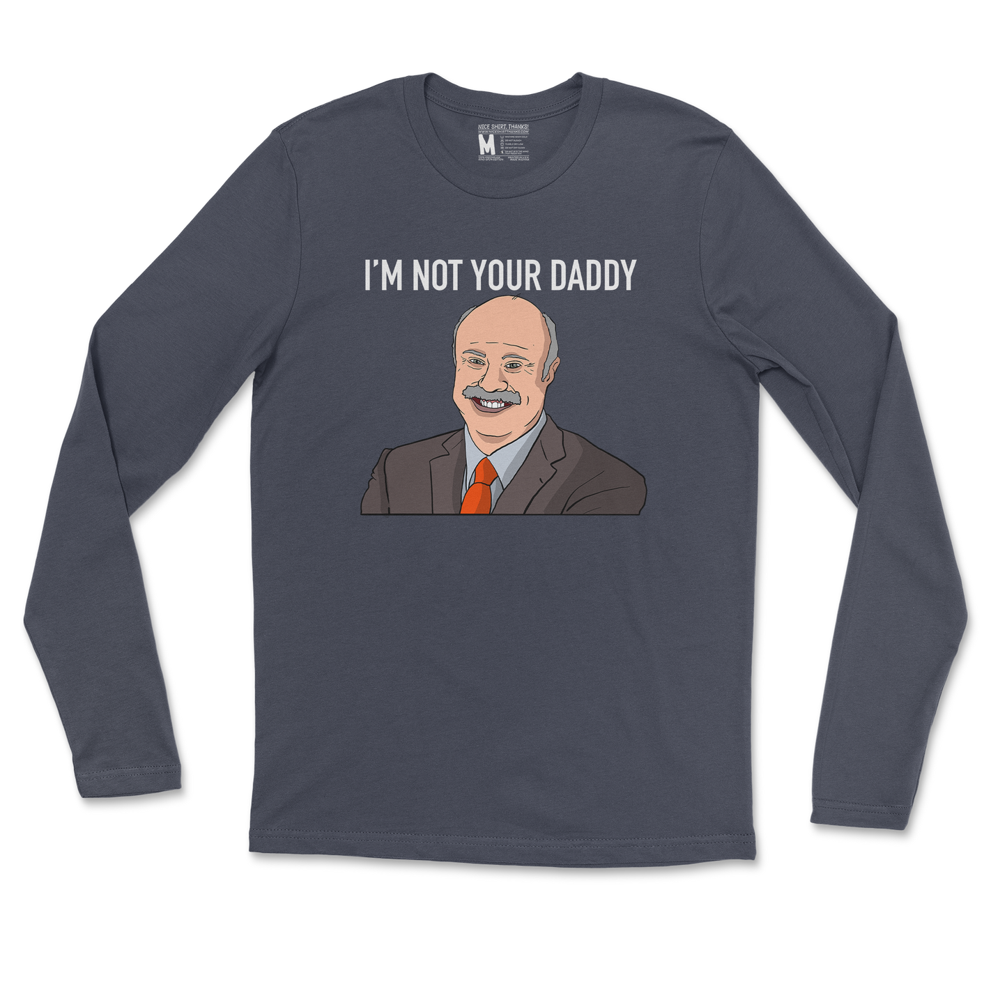 Gildan SoftStyle Long Sleeve Daddy Phil in Navy