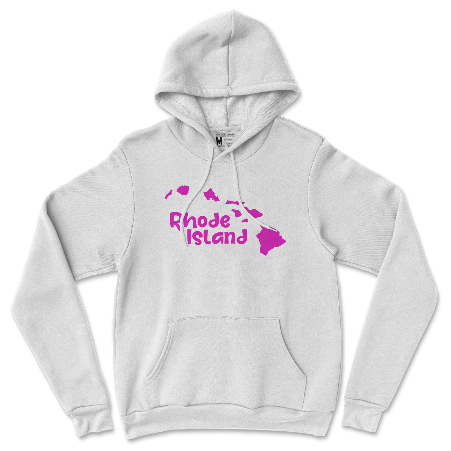 Gildan SoftStyle Hoodie Rhode Island in White