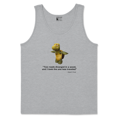 Gildan SoftStyle Tank Top Robert Frost Quote in Sports Grey