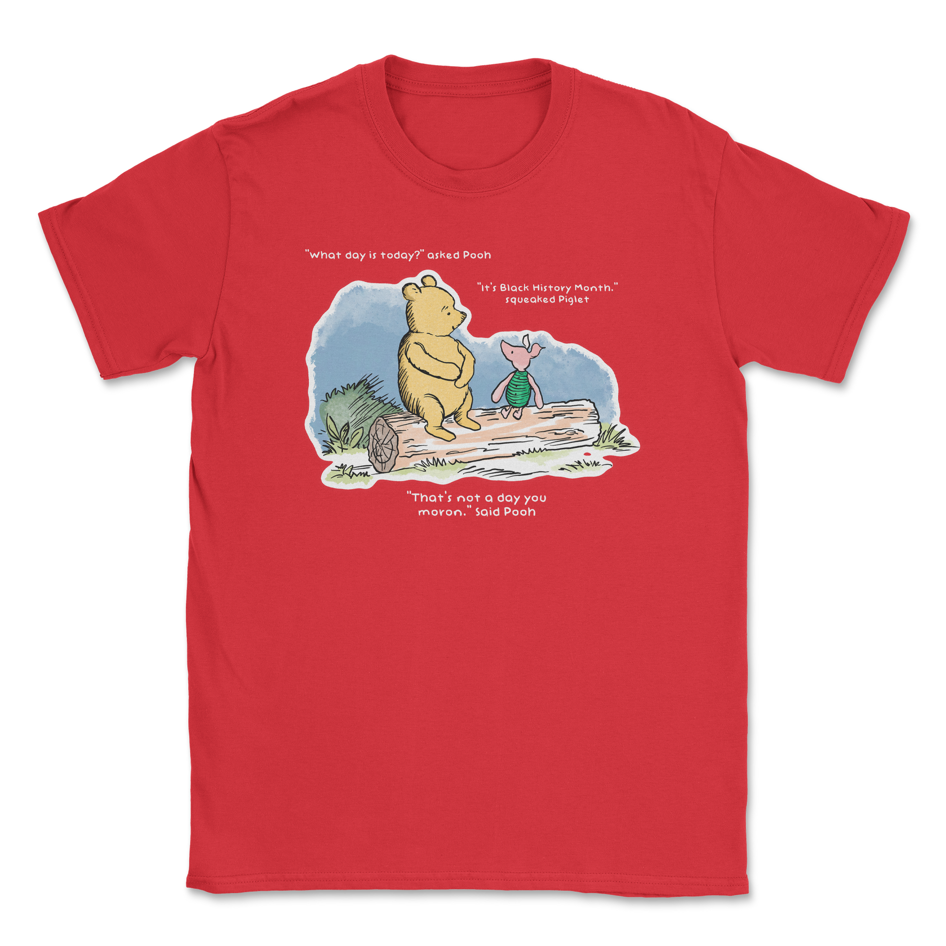 The Nice Shirt T-Shirt Winnie the Pooh  in Red