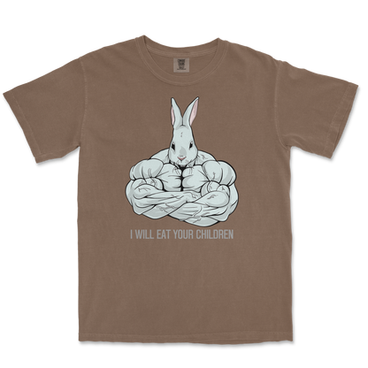 Comfort Colors T-Shirt Scary Rabbit in Espresso