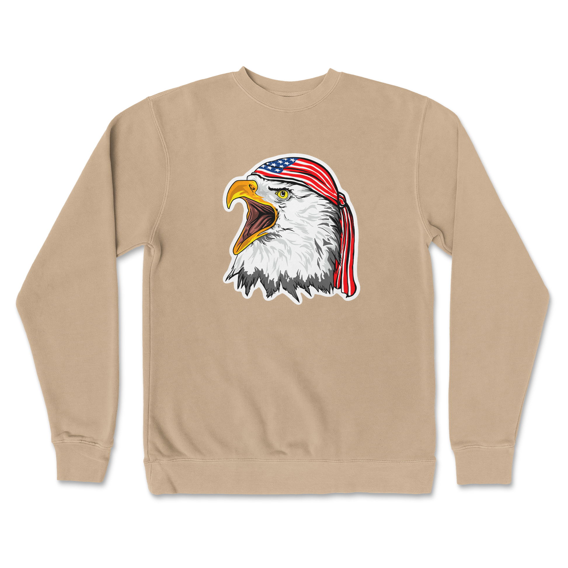 Independent Clothing Co. Crew Neck Freedom Eagle in Sandstone