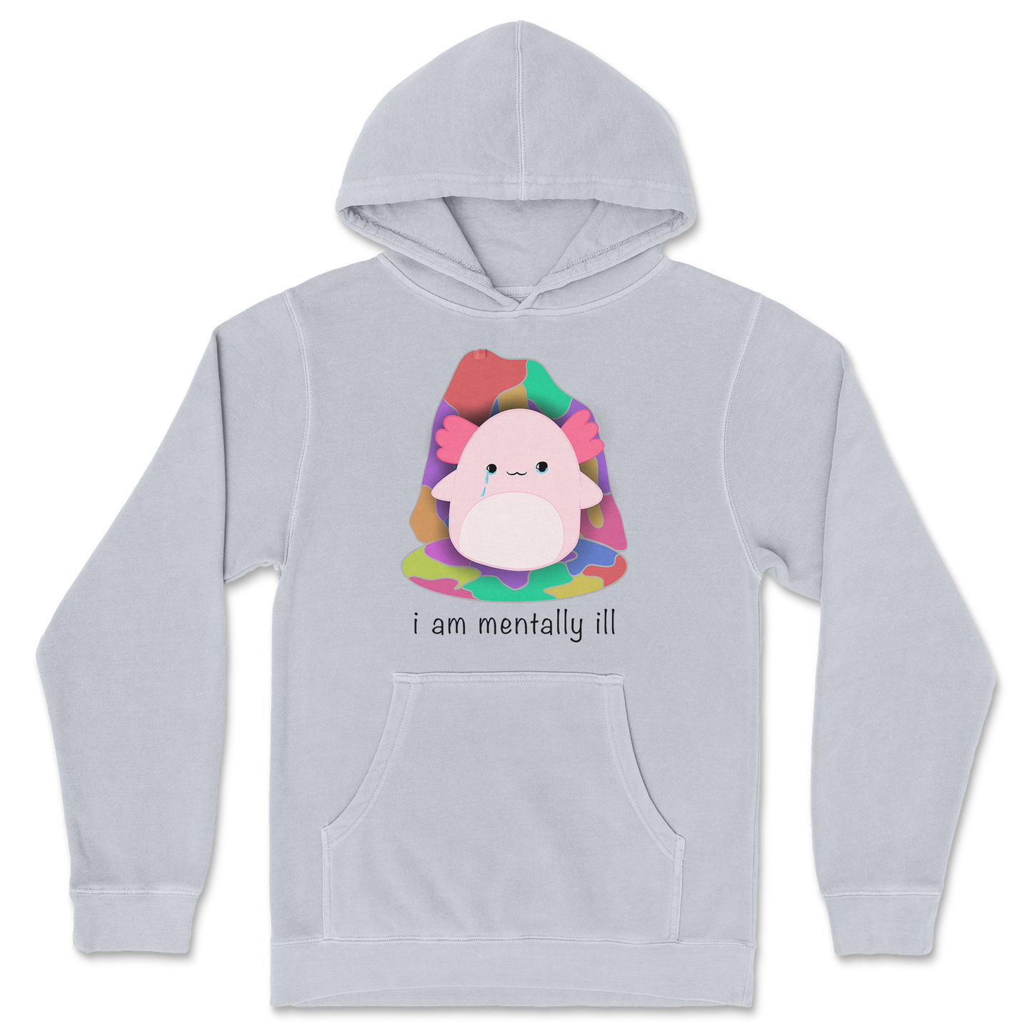 Independent Clothing Co. Hoodie Mentally Ill and Squishy in GreyHeather