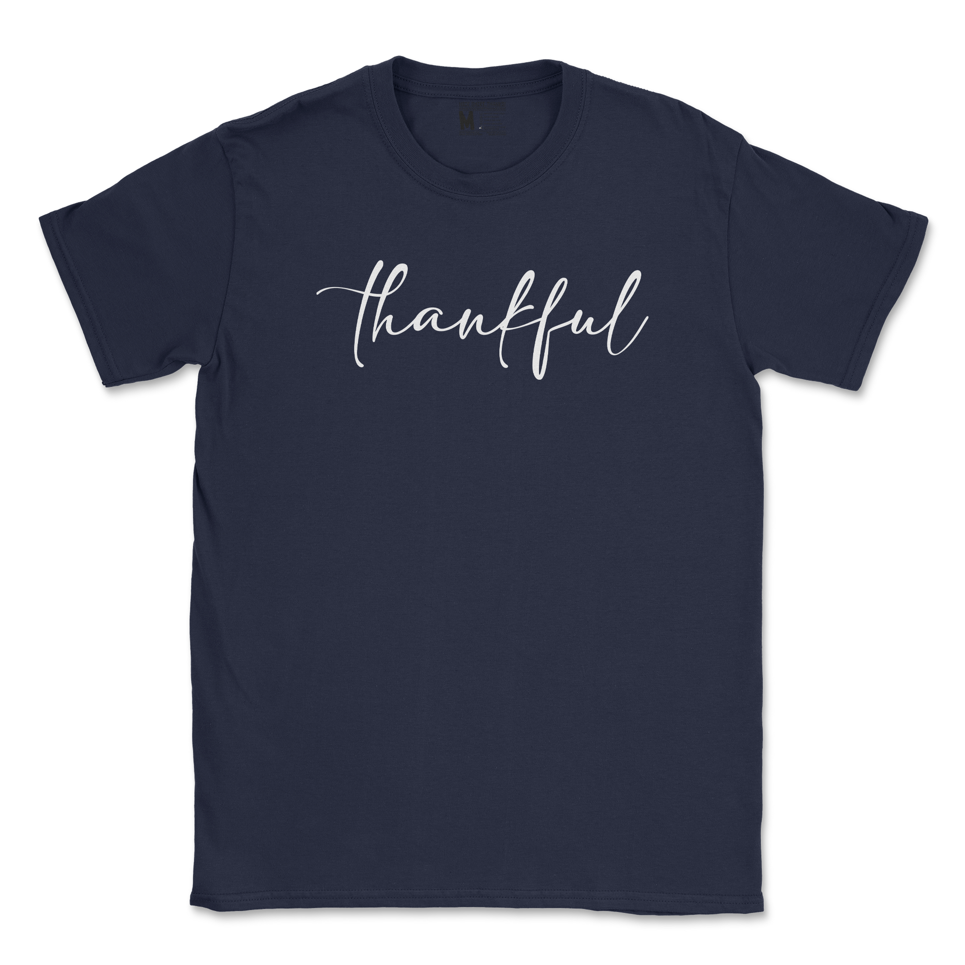 Gildan SoftStyle T-Shirt Thankful  in Navy