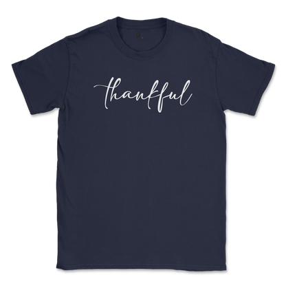 Gildan SoftStyle T-Shirt Thankful  in Navy