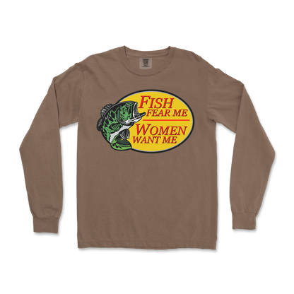 Comfort Colors Long Sleeve For The Fishermen in Espresso