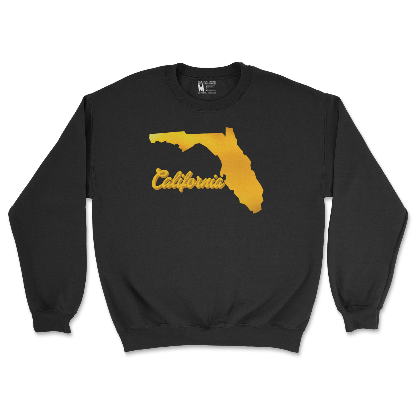 Gildan SoftStyle Crew Neck California in Black