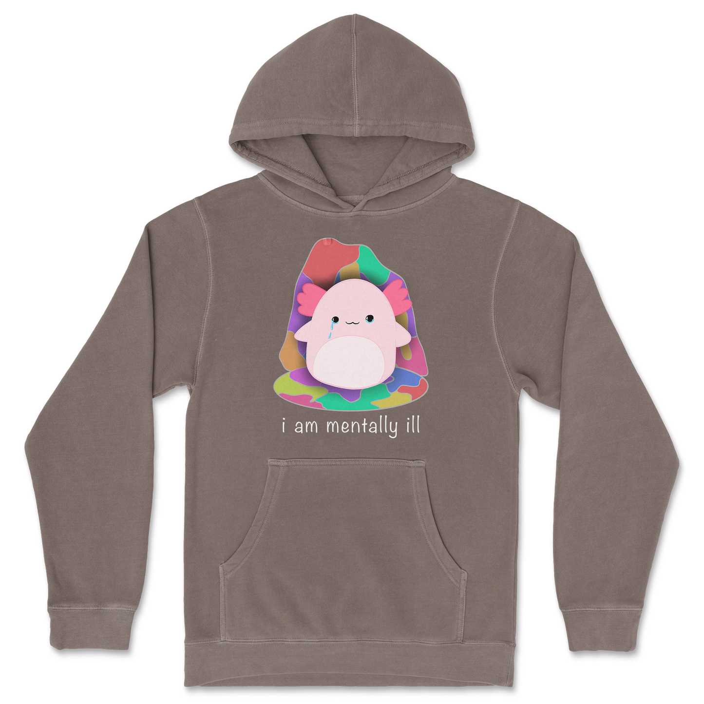 Independent Clothing Co. Hoodie Mentally Ill and Squishy in Clay