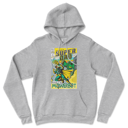 Gildan SoftStyle Hoodie Super Dad in Grey-Heather