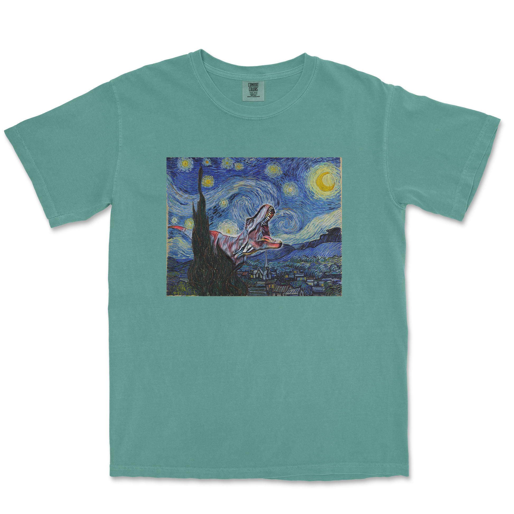 Comfort Colors T-Shirt Van Gogh but Cooler in LightGreen