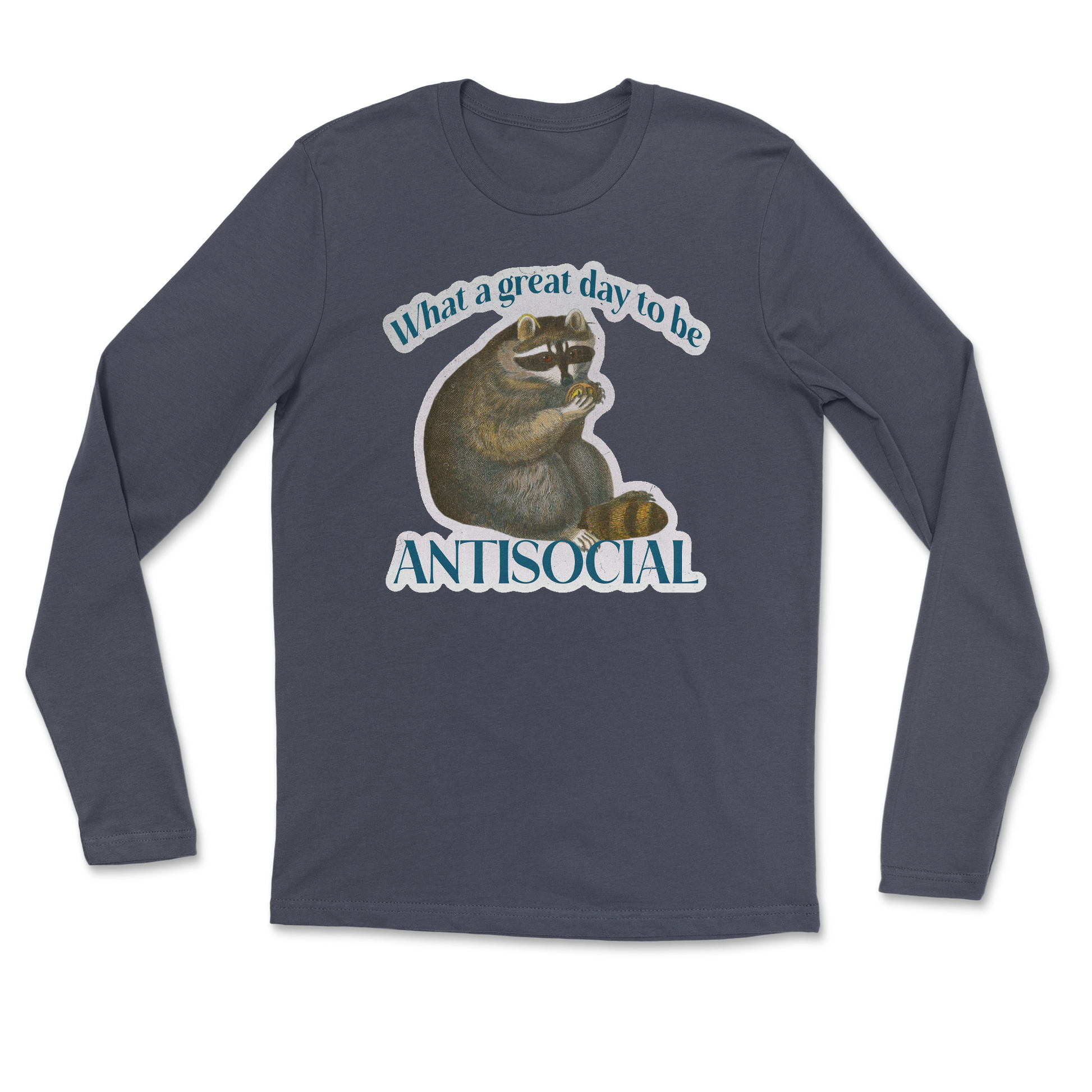 Heavy Blend Long Sleeve Antisocial in Navy