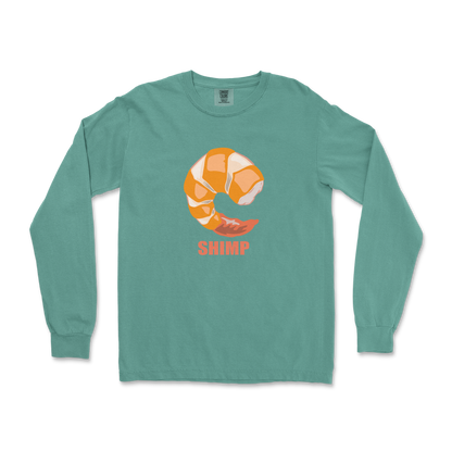 Comfort Colors Long Sleeve Shimp in LightGreen