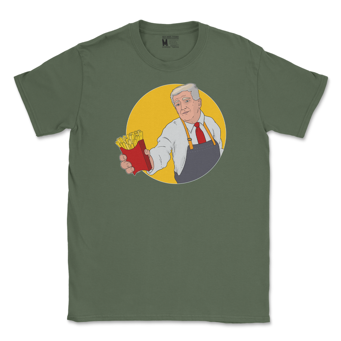 Gildan SoftStyle T-Shirt McTrump  in Military-Green