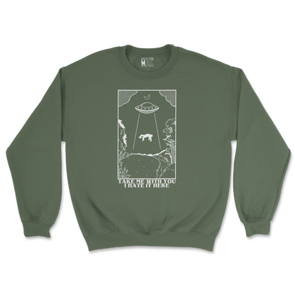 Gildan SoftStyle Crew Neck in Military Green