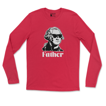 Gildan SoftStyle Long Sleeve Father  in Red