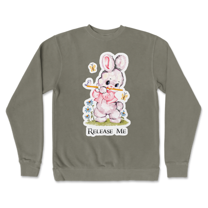 Independent Clothing Co. Crew Neck Cute Bunny in Army