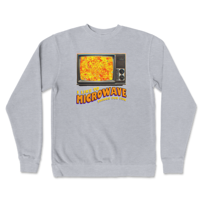 Independent Clothing Co. Crew Neck Microwave For Fun in GreyHeather