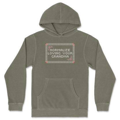 Independent Clothing Co. Hoodie Cross Stitch in Olive