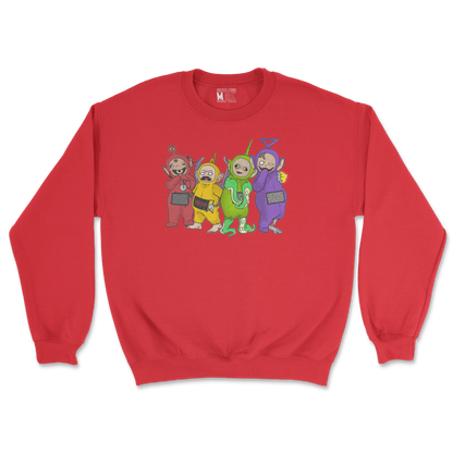 Gildan SoftStyle Crew Neck Telatubbies in Red