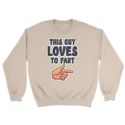 The Nice Shirt Crew Neck Who Farted  in Sand