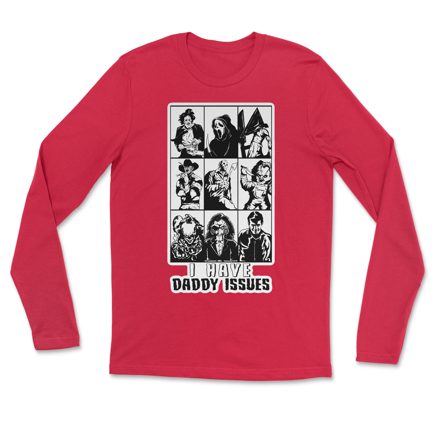 The Nice Shirt Long Sleeve Daddy Issues  in Red