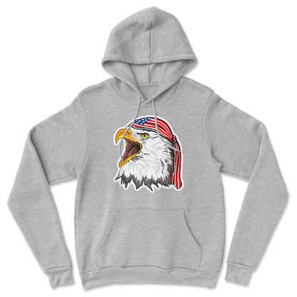 Heavy Blend Hoodie Freedom Eagle in Grey Heather