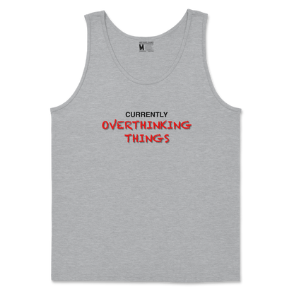 Gildan SoftStyle Tank Top For Our Lil Overthinker in Sports Grey