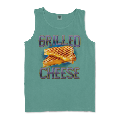 Comfort Colors Tank Top Grilled Cheese  in Light-Green