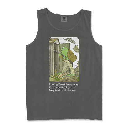 Comfort Colors Tank Top Frog and Toad  in Pepper