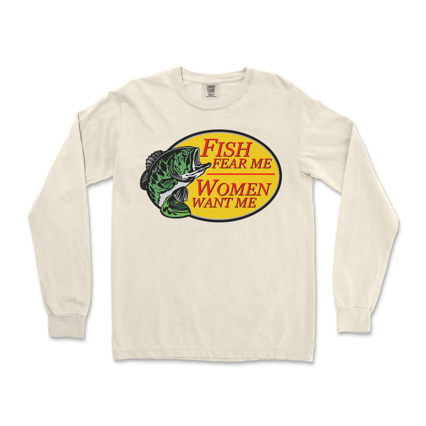 Comfort Colors Long Sleeve For The Fishermen in Ivory