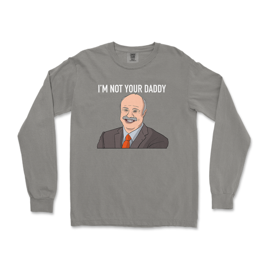 Comfort Colors Long Sleeve Daddy Phil in Grey