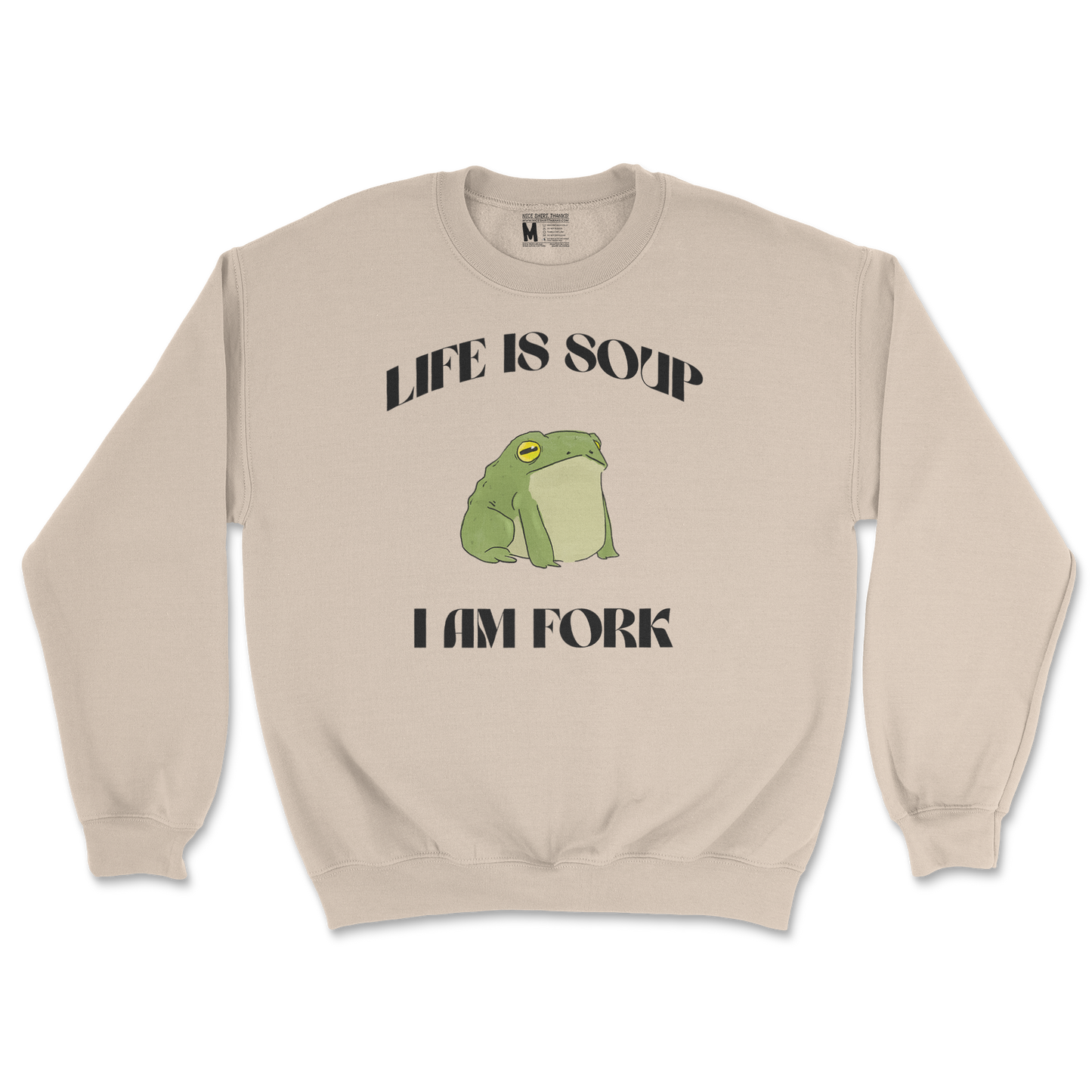 Gildan SoftStyle Crew Neck Life is Soup in Sand