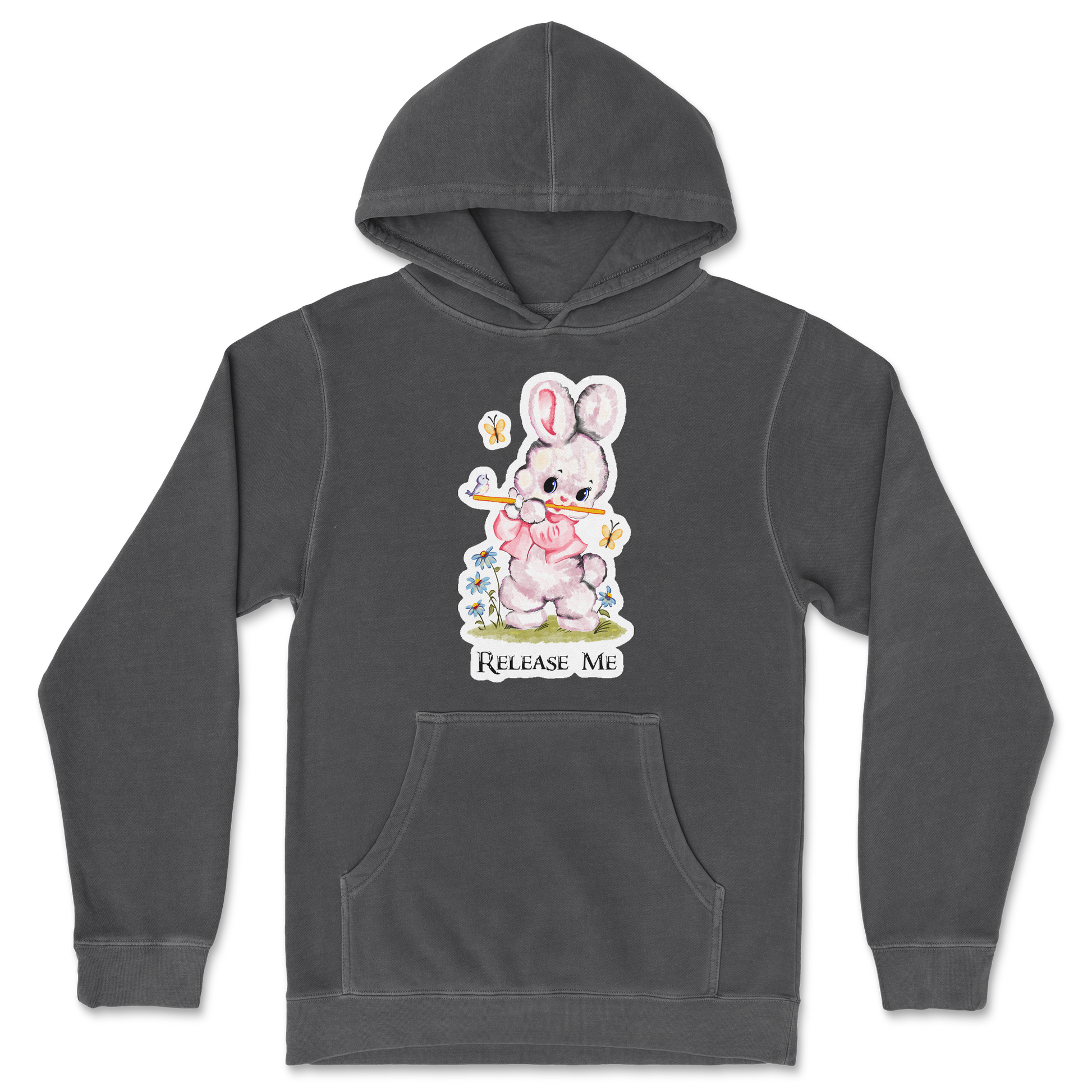 Independent Clothing Co. Hoodie Cute Bunny in Black