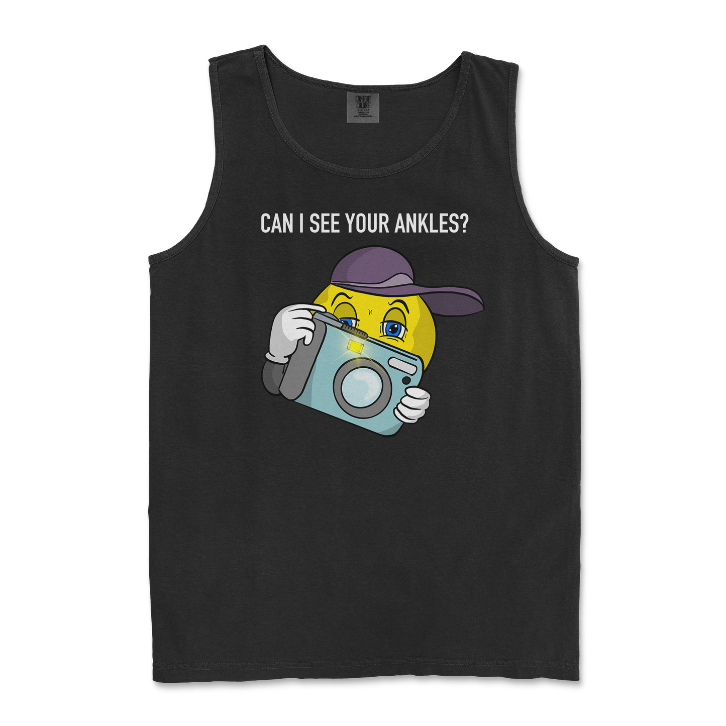 Comfort Colors Tank Top Let Me See Your Ankles in Black