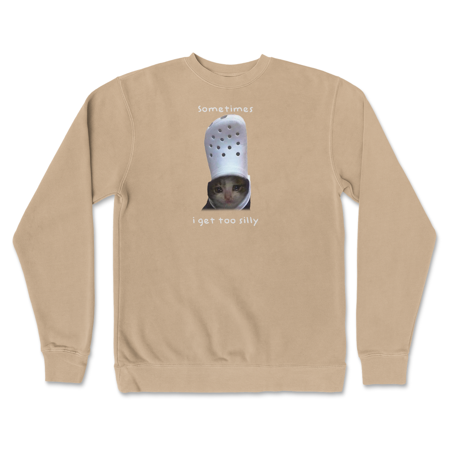 Independent Clothing Co. Crew Neck Got Too Silly  in Sandstone