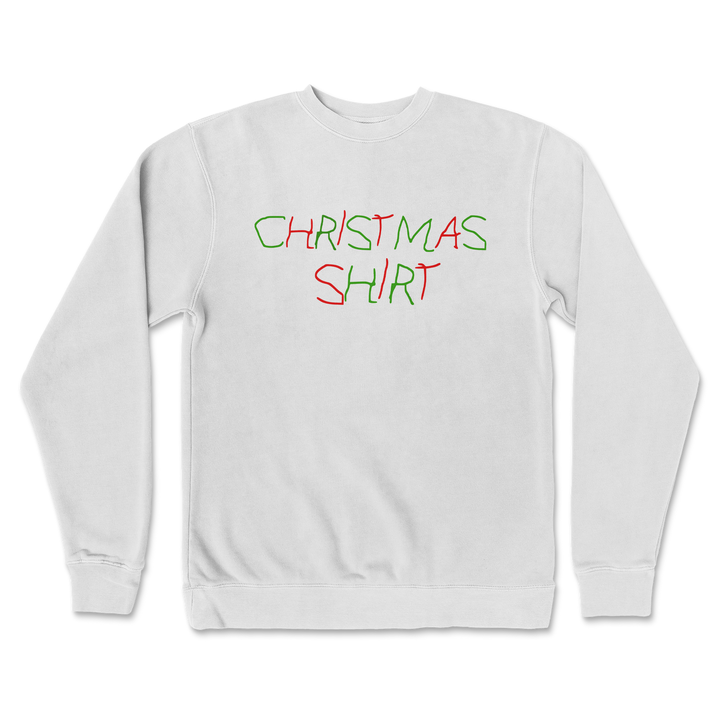 Independent Clothing Co. Crew Neck Christmas Shirt in white