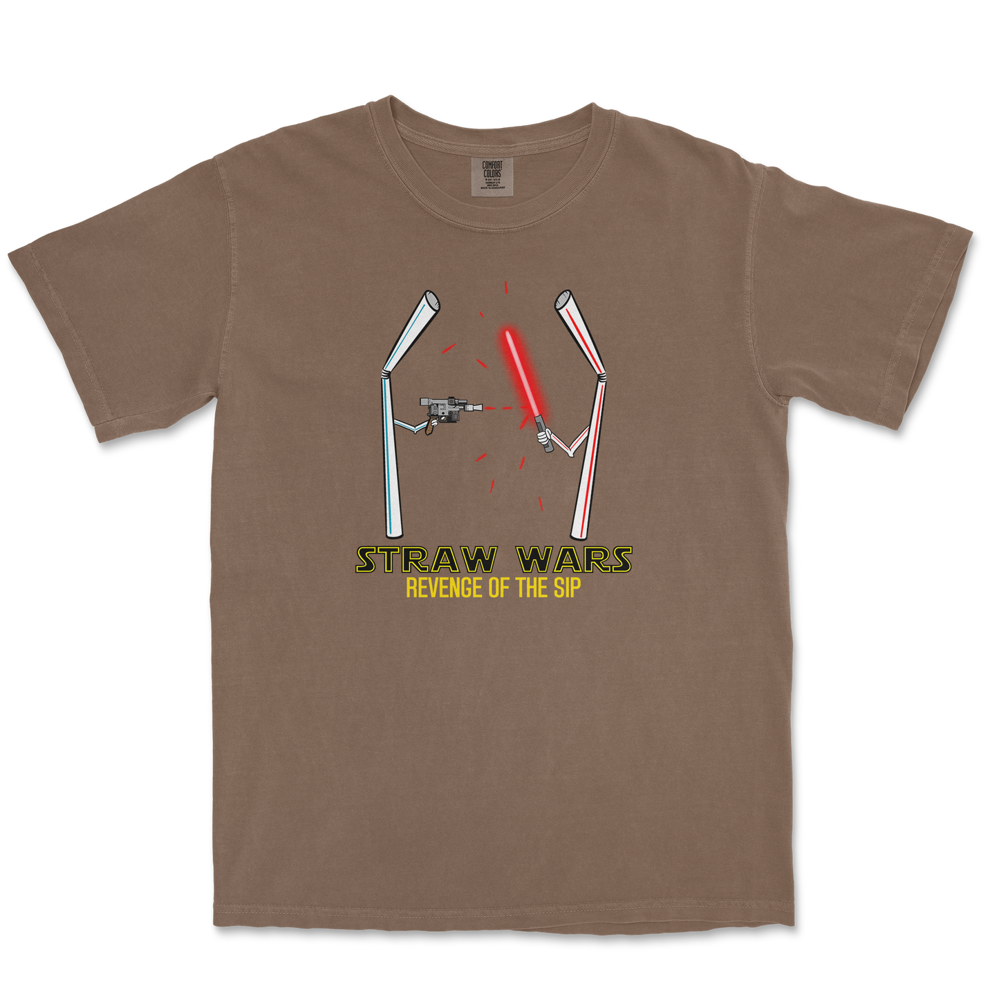 Comfort Colors T-Shirt Straw Wars in Espresso